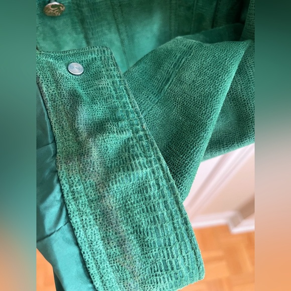 Green genuine leather jacket, size S - Picture 8 of 8